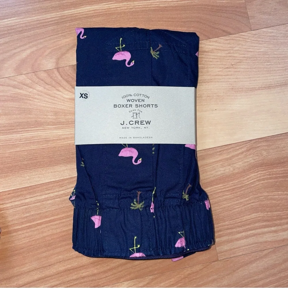 J. Crew Bundle of 2 NWT Dogs/Flamingos Boxer Shorts Underwear Size XS